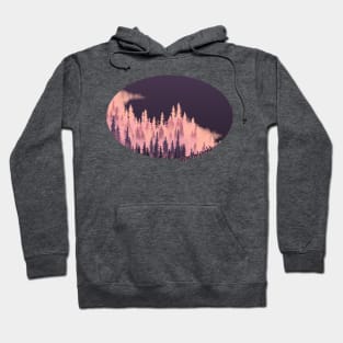 Pink Fog Forest Hoodie